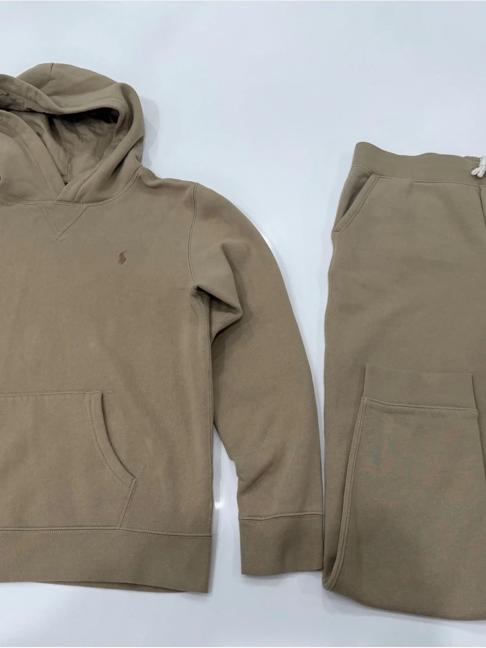 Ralph Lauren Kids Olive/Tan Hoodie Set